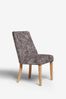 Set of 2 Wolton Button Dining Chairs With Natural Legs