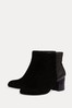 Phase Eight Black Helena Croc Ankle Boots