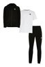 River Island Black Older Boys Hoodie, T-Shirt And Joggers 3 Piece Set