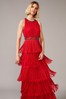 Phase Eight Red Albertina Fringe Maxi Dress