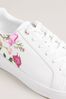 Ted Baker Artel Printed Floral Cupsole White Trainers