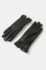 Accessorize Faux Fur Lined Leather Gloves