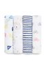 aden + anais leader of the pack Large Cotton Muslin Blankets 4 Pack