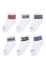 Converse Move White Ankle Socks 6 Pack Kids