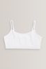 White 7 Pack Strappy Crop Tops (5-16yrs)