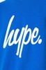 Hype. Blue Hype Script Kids Crew Neck Sweater
