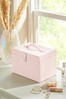 Pink Large Faux Leather Jewellery Box
