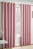 Enhanced Living Blush Pink Vogue Ready Made Thermal Blockout Eyelet Curtains