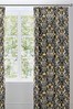 D&D Yellow Venito Floral Pencil Pleat Lined Curtains