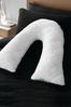 Catherine Lansfield Cosy and Soft Diamond Fleece V-Shaped Cushion