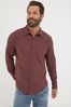 FatFace Red Glynde Grid Check Shirt