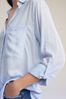 Blue/White Blue and White Stripe Long Sleeve Smart Shirt