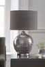 Grey Drizzle Touch Large Table Lamp