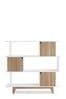 Parker White and Wood Effect Display Storage Shelves