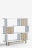 Parker White and Wood Effect Display Storage Shelves