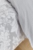 Bianca Grey Renaissance Floral 400 Thread Count Cotton Sateen Duvet Cover and Pillowcase Set