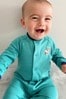 The Essential One Unisex Baby Turquoise Sleepsuit