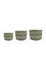 Ivyline Set of 3 Natural Skalo Seagrass Lined Baskets