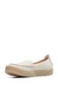 Clarks White Lea Barleigh Low Shoes