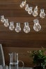 Set of 40 Chrome Mains Powered Garden Festoon Fairy Line Lights
