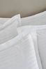 Liddell White 400 Thread Count Egyptian Cotton Striped Oxford Pillowcase Pair