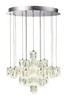 Gallery Home Silver Cubic 30 Cluster Pendant Light