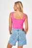 Bright Pink Thick Strap Vest