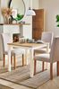 Classic Cream Malvern Oak Effect Square 4 Seater Dining Table