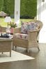 Natural Garden Bewley Indoor Rattan Chair with Gosford Cranberry Cushions