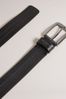 Ted Baker Crisic Black Stitch Detail Leather Belt