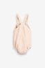 The Little Tailor Pink Knitted Baby Romper Bodysuit