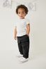 Black Side Pocket Pull-On Trousers daisy (3mths-7yrs)
