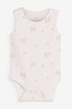 Pink 4 Pack Bunny Vest Bodysuits (0mths-3yrs)