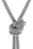 BOSS Rosette Twisted Knot Stainless Steel Necklace