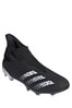 adidas Black/Red Predator P3 Laceless Firm Ground Football Boots