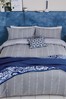 Helena Springfield Blue Chambray Duvet Cover and Pillowcase Set