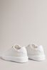 Ted Baker Artimi Croc Embossed Platform White Trainers