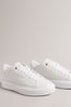 Ted Baker Artimi Croc Embossed Platform White Trainers