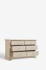 Stone Hampton Painted Oak Collection Luxe 6 Drawer Wide Chest of Drawers