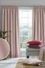 Blush Pink Stephanie Blackout Lined Blackout/Thermal Pencil Pleat Curtains