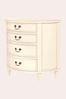 Ivory Clifton Half Moon 4 Drawer Chest