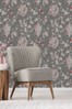 Vymura London Grey Exclusive To Next Japanese Chinoise Floral Wallpaper