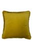 furn. Ochre Yellow Fleura Floral Polyester Filled Cushion