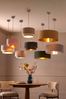 Silver Rico Easy Fit Pendant Lamp Shade