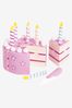 JoJo Maman Bébé Pink Birthday Cake with Candles