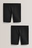Black 2 Pack Cycle Shorts (3-16yrs)