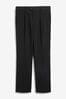 Black Stretch Formal Trousers