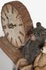 Wood Wood Bertie & Barnaby Bear Mantel Clock