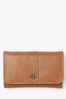 FatFace Brown Bee Trim Leather Purse