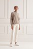Superdry Nude Lambswool Roll Neck Jumper